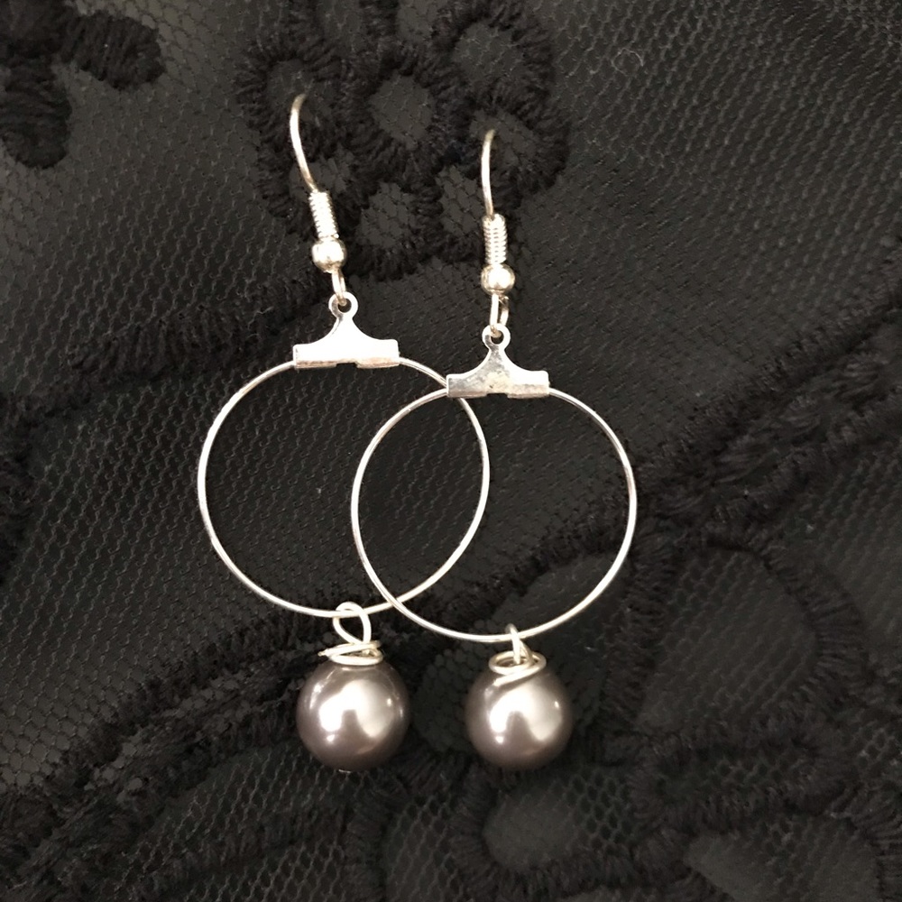 Handmade in Hawaii Hoop Earrings